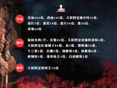 錦州燒烤配方揭秘